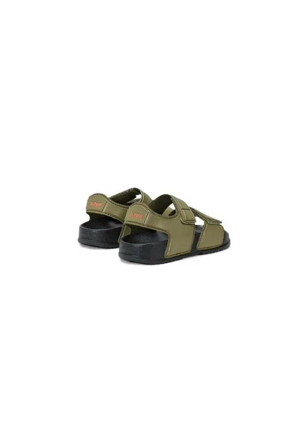 Сандалии с открытым носком X36313K Sun68, olive, оливковый — фото 4