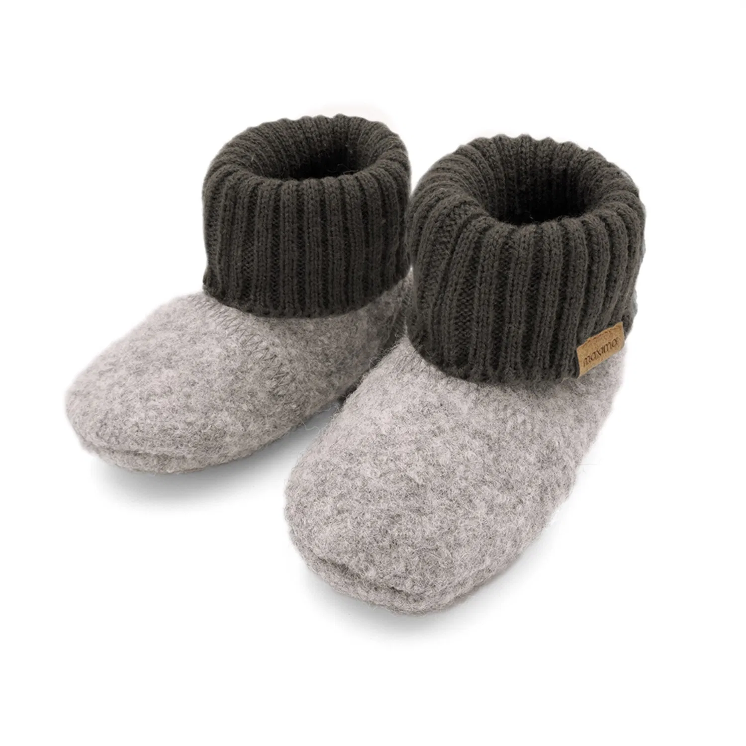 Детские ботинки для первых шагов MAXIMO, Gray Melange/Anthracite