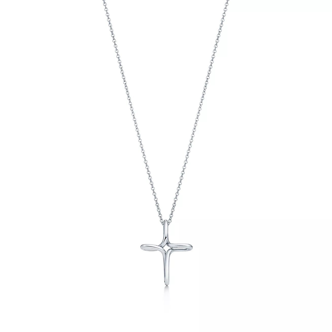 

Колье Tiffany & Co. x Elsa Peretti Infinity Cross, Small, серебро