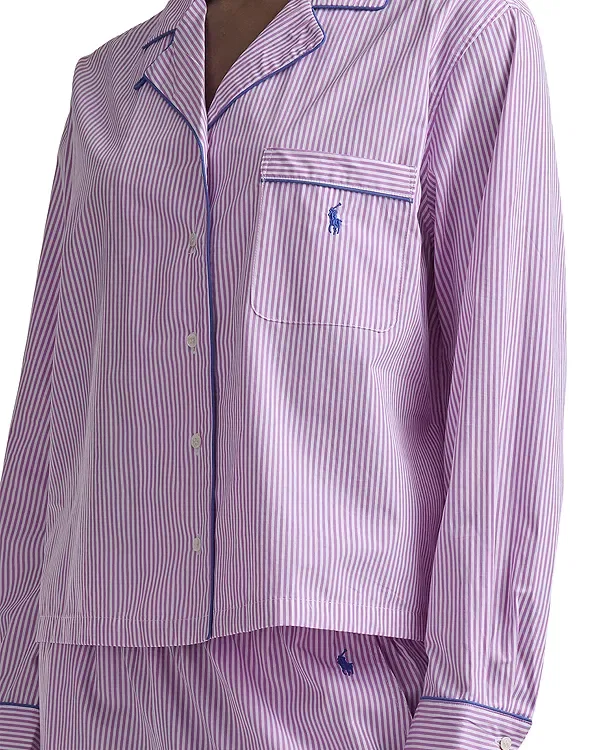 Женский комплект пижамы с отделкой кантом Core 23" Polo Ralph Lauren, Violet Meadow — фото 4