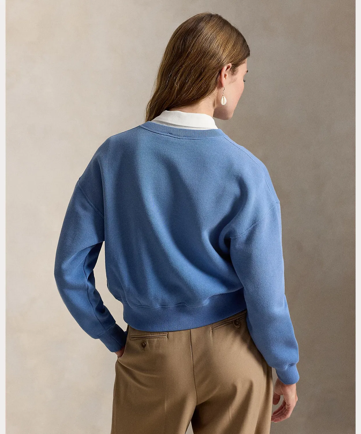 Женский кардиган из флиса с принтом Polo R.L. POLO RALPH LAUREN, Blue — фото 4