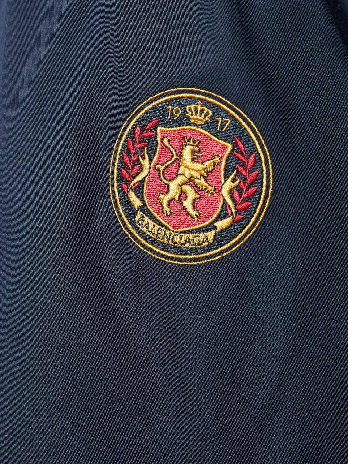 Куртка-бомбер Logo Patch синяя Balenciaga, синий — фото 2
