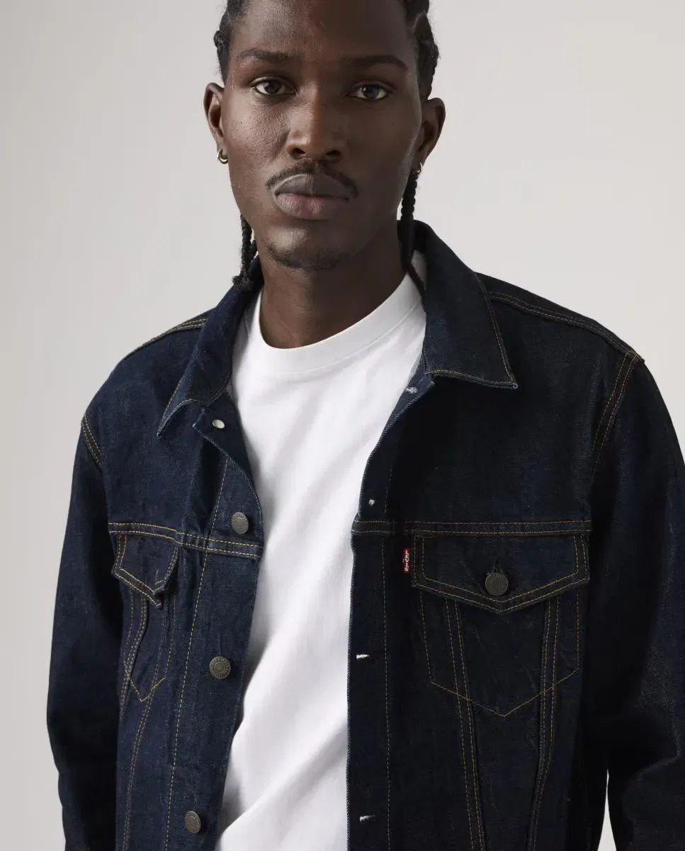 Мужская куртка-рубашка джинсовая Levi's, Azul Índigo — фото 4