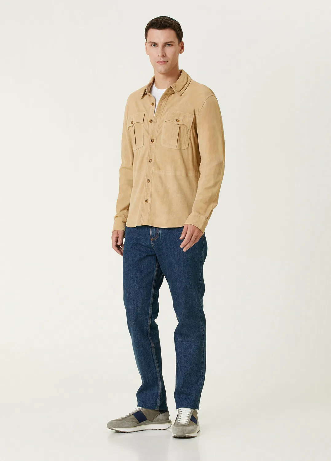 Рубашка Polo Ralph Lauren Kum Süet, бежевый — фото 2