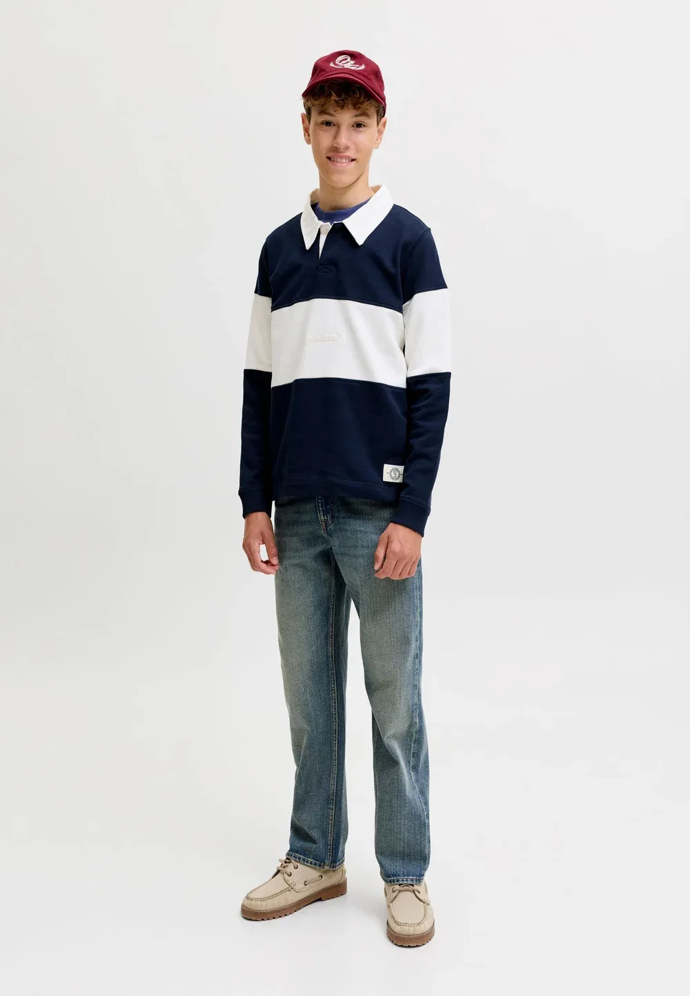 Джинсы свободного кроя Jack & Jones Junior, Blue Denim