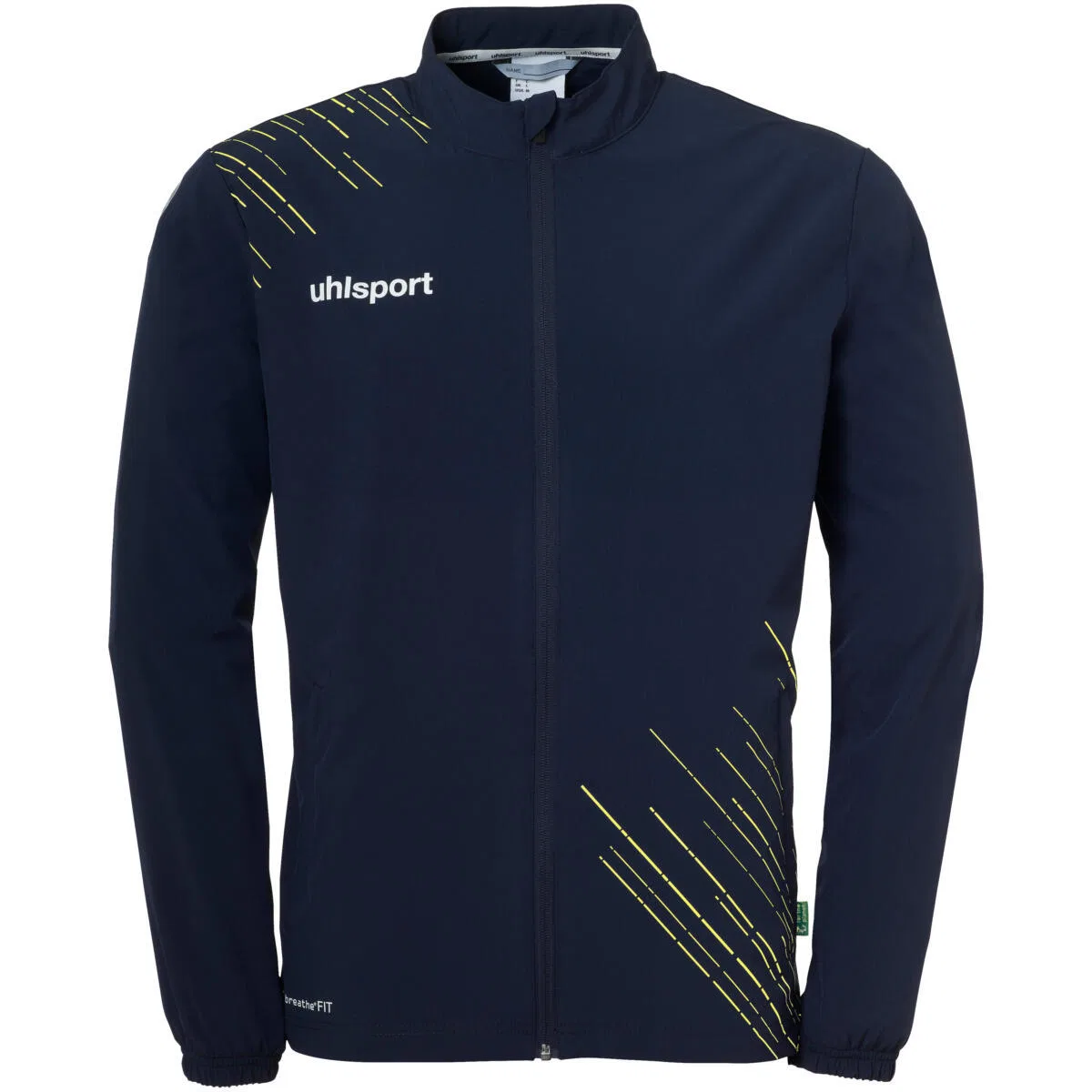 Детская тренировочная куртка с принтом Score 26 Evo Uhlsport, Blue Navy Fluorescent Neon Yellow