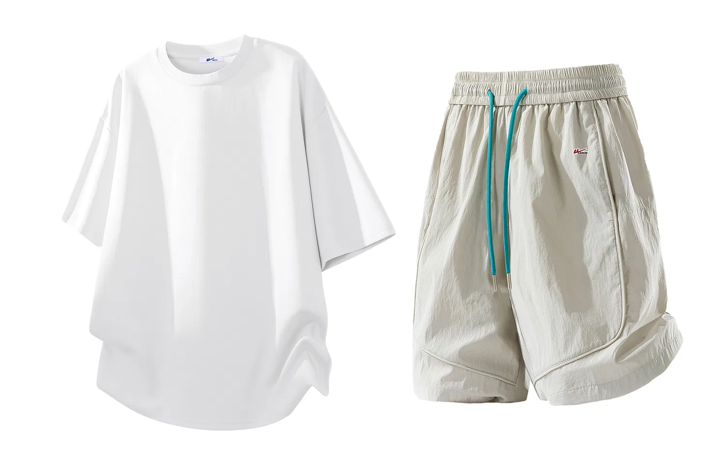 Детский спортивный костюм с набором нашивок White+Light Gray WARRIOR