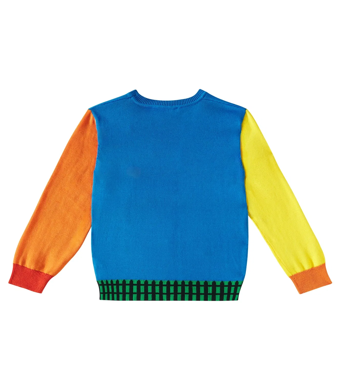 Свитер жаккардовый хлопковый Stella Mccartney Kids, мультиколор — фото 3