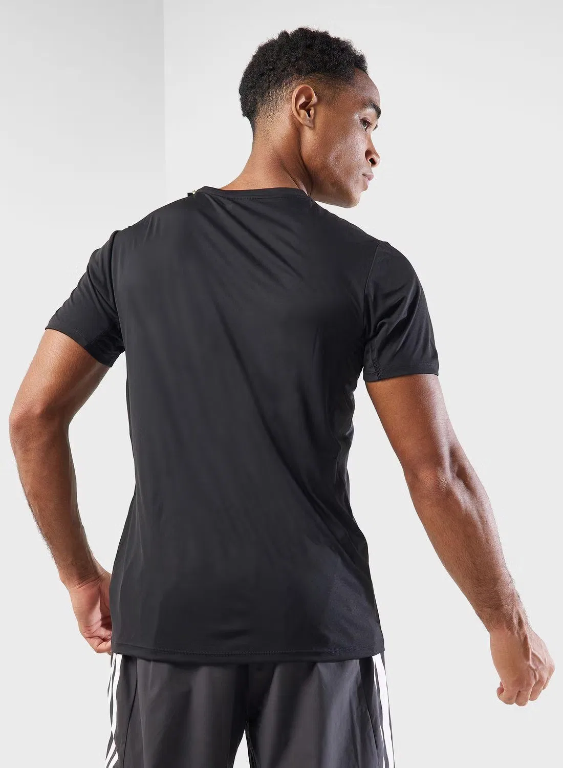 Футболка с коротким рукавом Adizero e tee Adidas, черный — фото 2