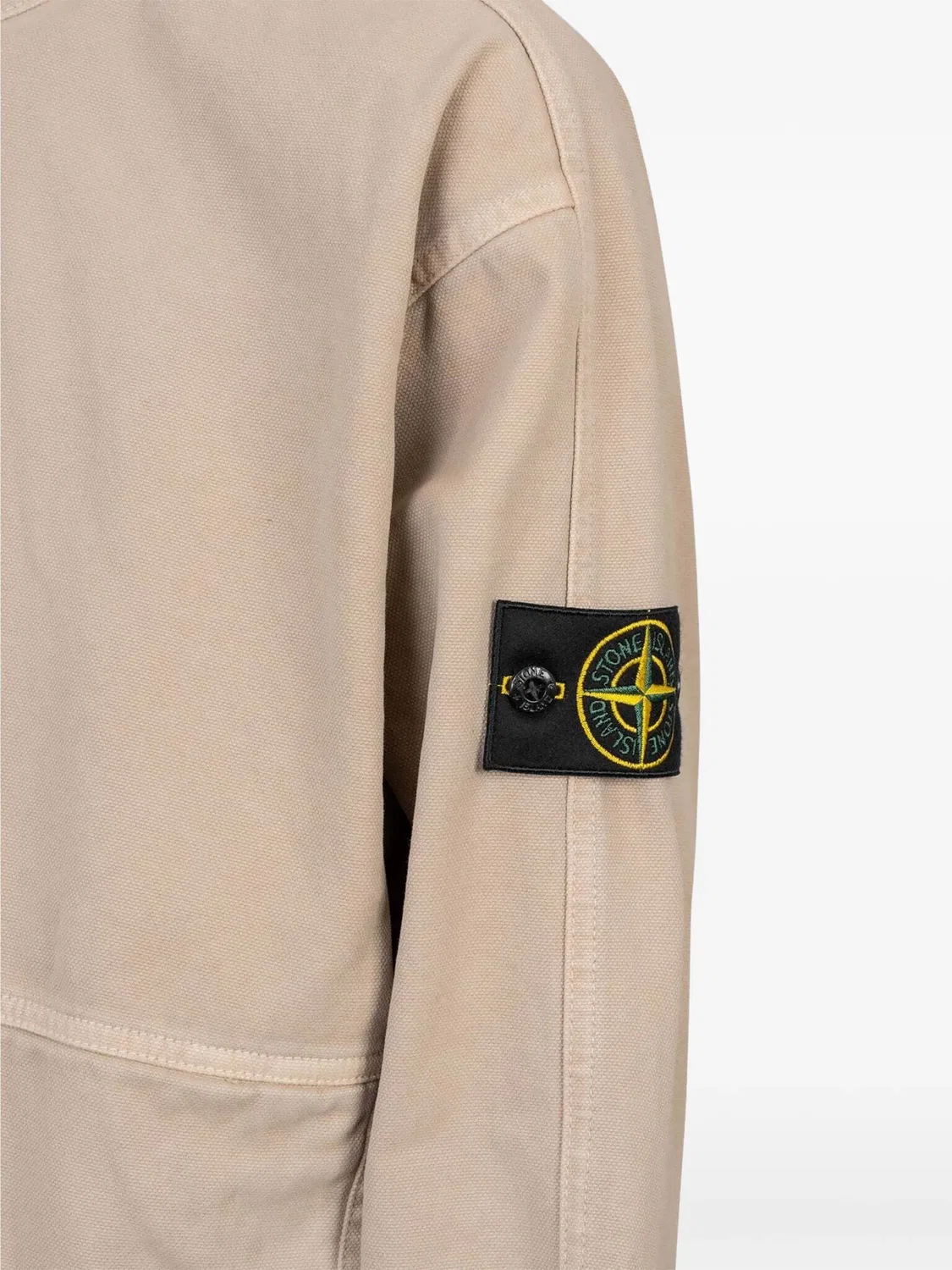Толстовка с капюшоном и логотипом Stone Island, нейтральные — фото 2