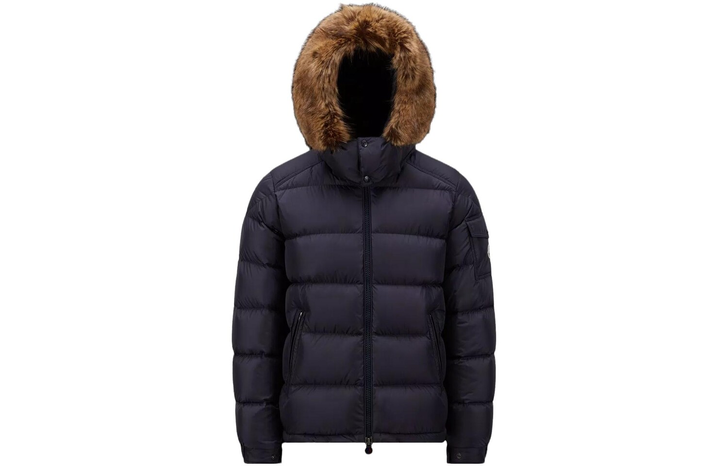 

Пуховик мужской синий Moncler