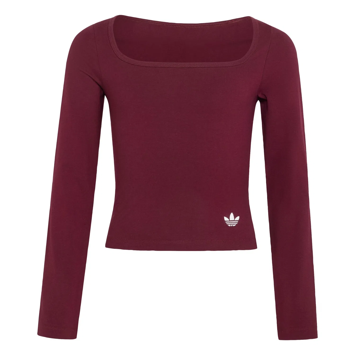 Футболка Adidas Originals рубиново-красного цвета