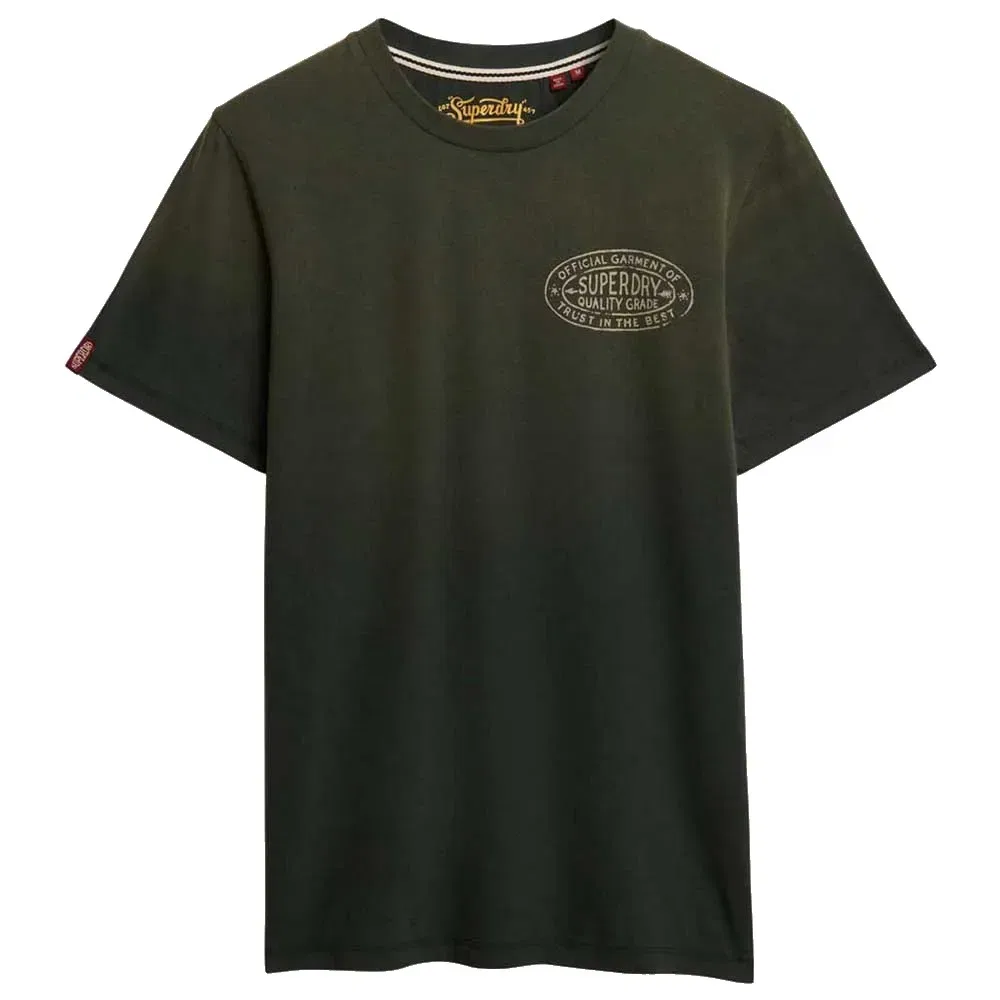 Футболка с коротким рукавом Superdry Lo-Fi Outdoors Relaxed Fit, зеленый — фото 3