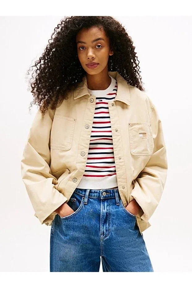 Женское пальто хлопковое Tommy Hilfiger, Beige