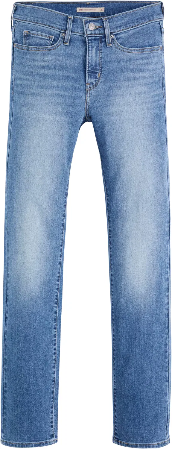 Джинсы LEVI'S Slim fit '314 Shaping Straight' синего цвета