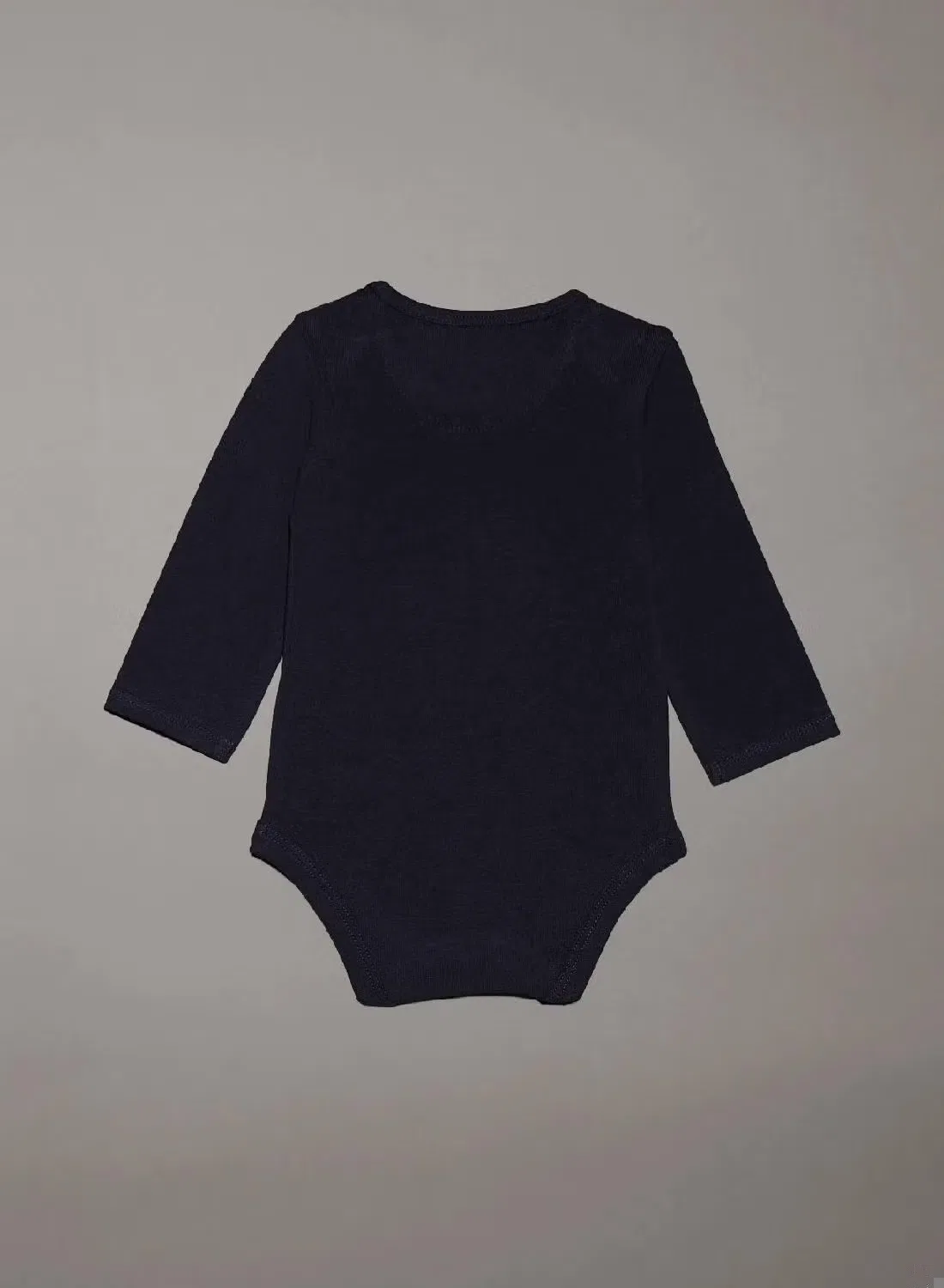 Боди-комбинезон для новорожденных с логотипом Newborn Calvin Klein Jeans, темно-синий — фото 2