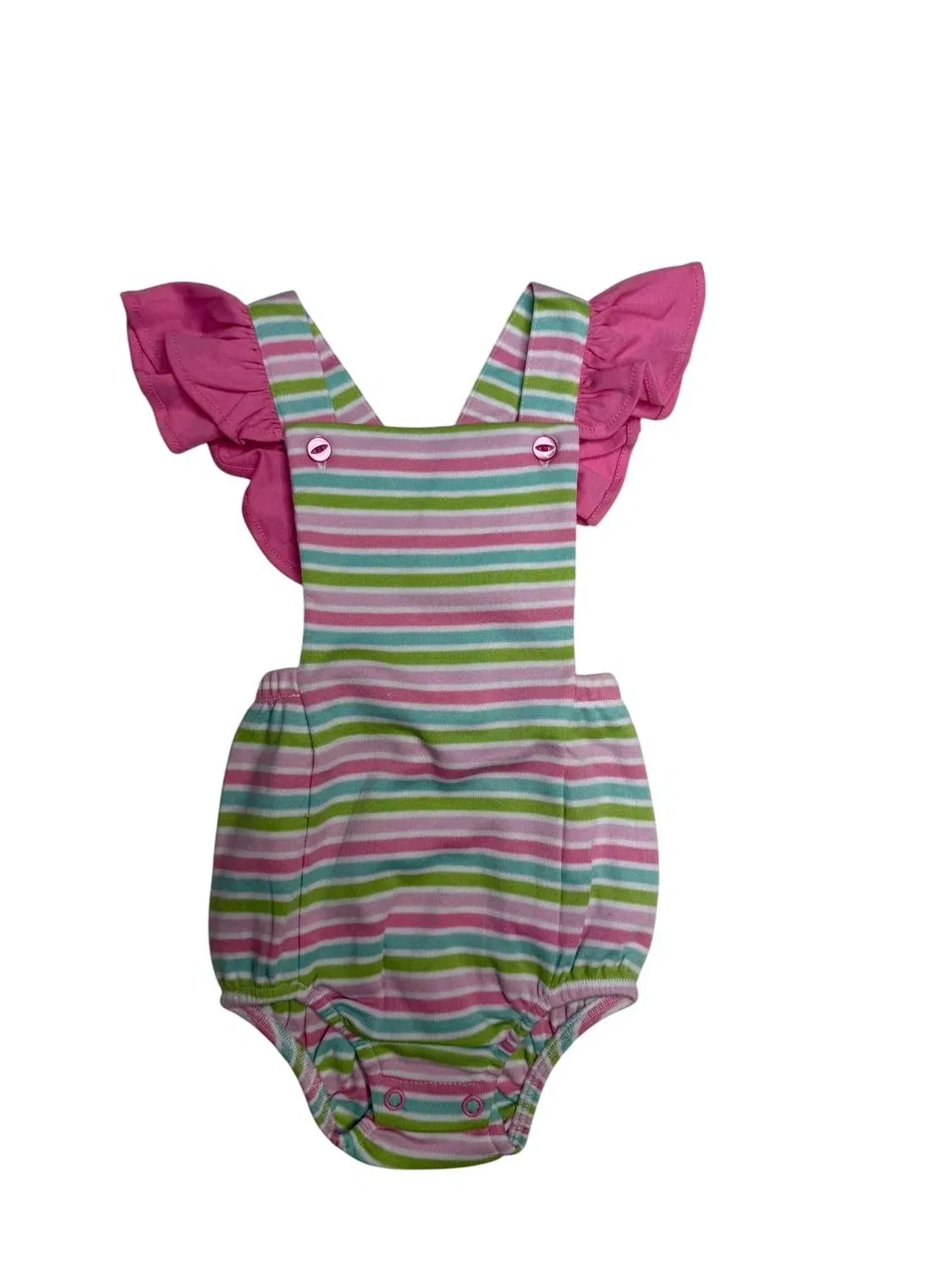 Детский боди-комбинезон для девочек с принтом полосками SQUIGGLES, Bright Stripes
