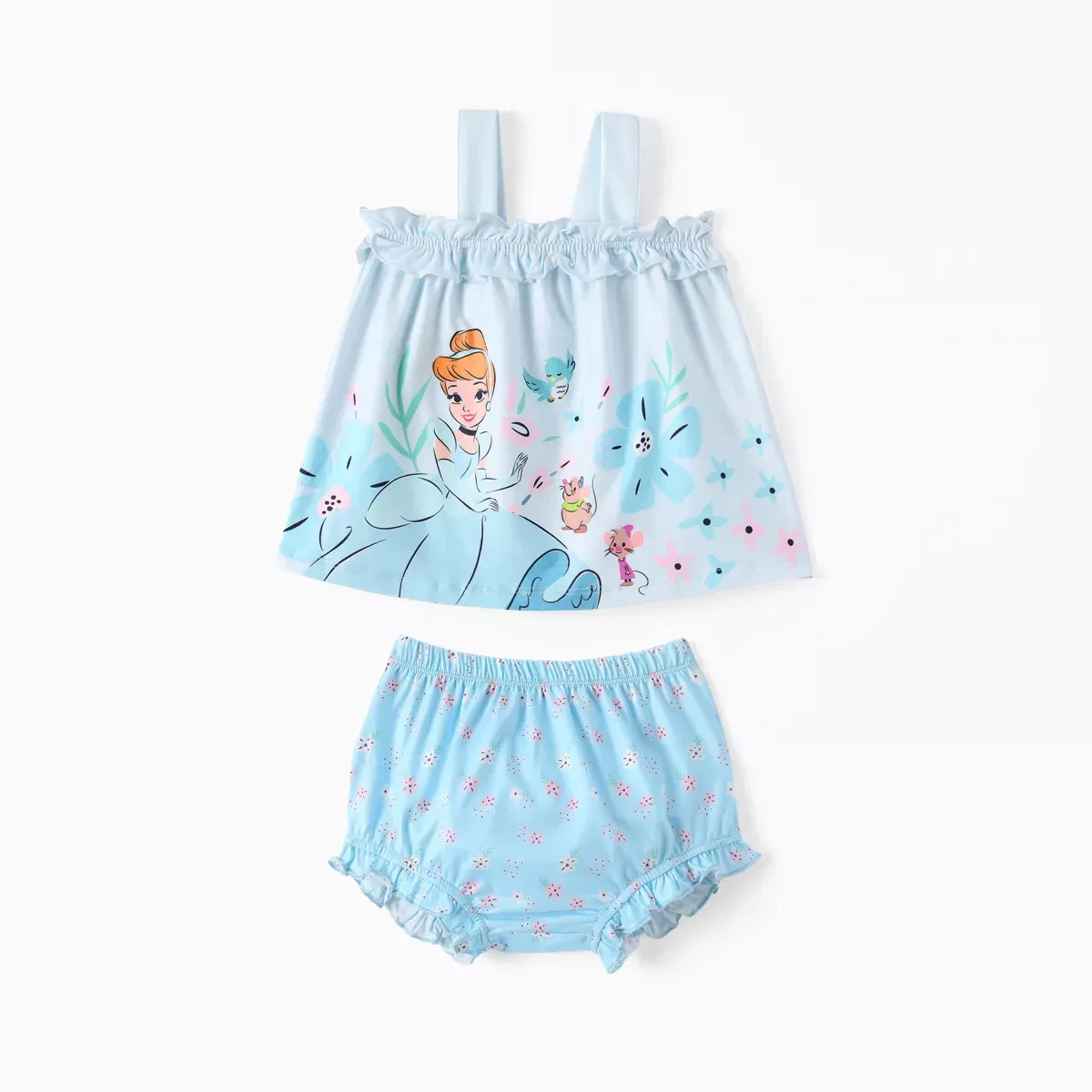 Детский комплект для девочек с принтом Cinderella Disney Light Blue