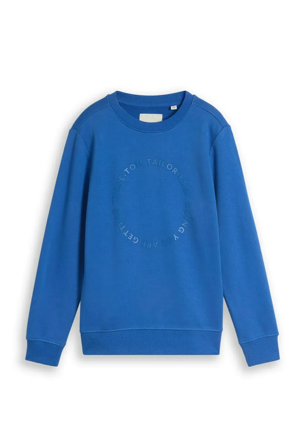 Толстовка Strick & sweatshirts базовая модель с принтом - толстовка Tom Tailor, Soft Sapphire Blue
