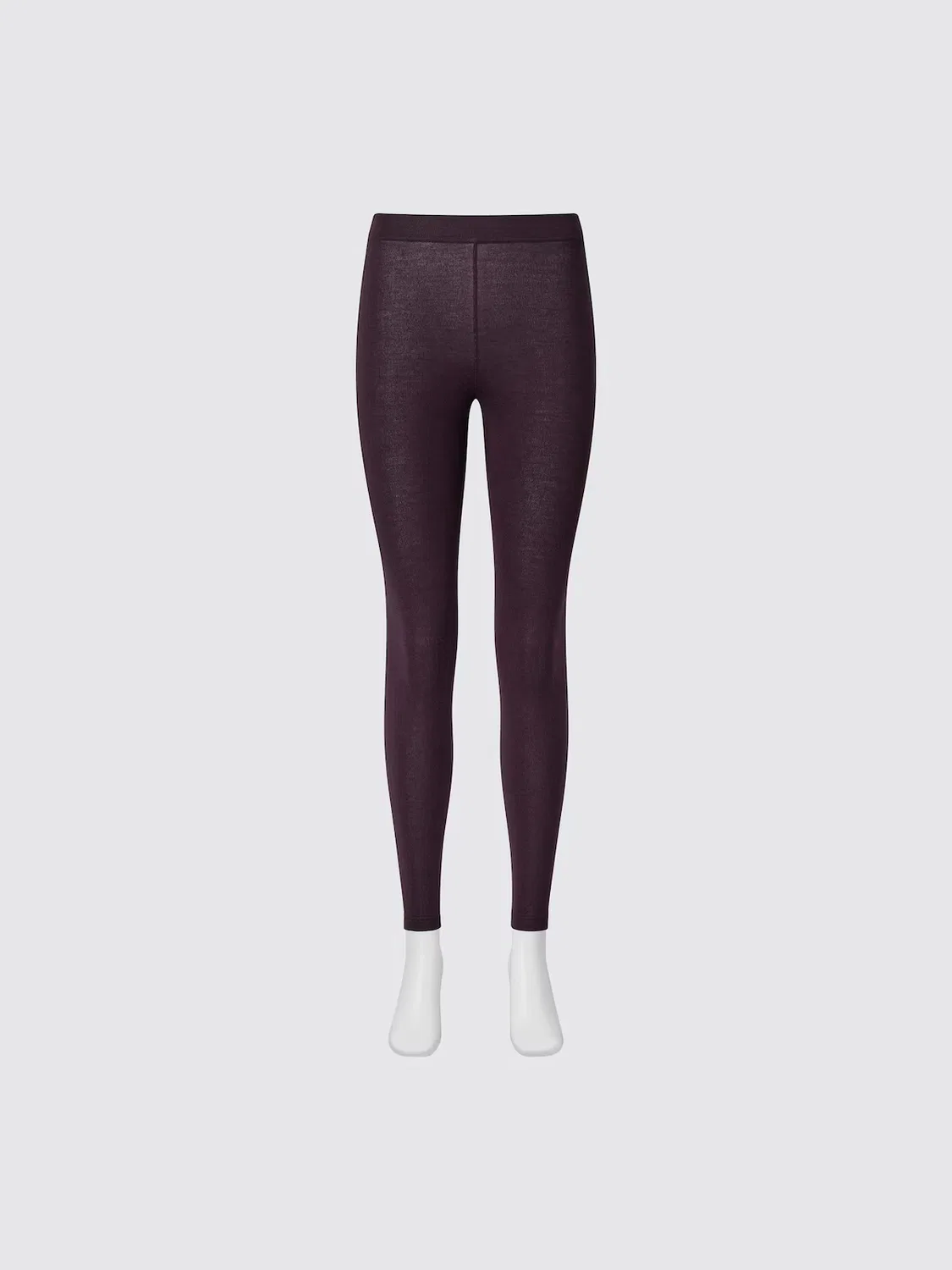 Леггинсы Uniqlo Heattech, для повседневной носки, фиолетовый