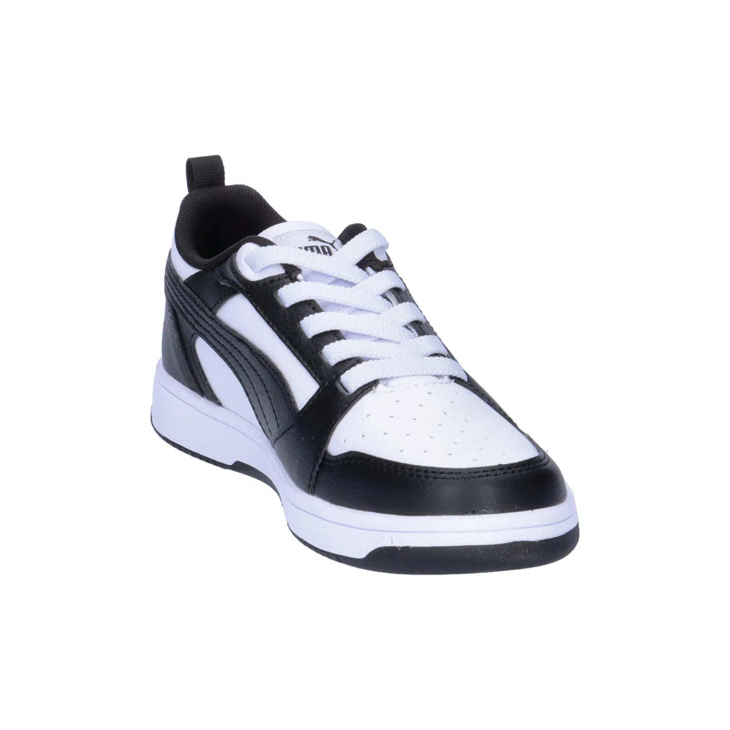 Детские кроссовки с теплой подкладкой Rebound V6 Lo AC PS Puma, Weiss Schwarz — фото 2