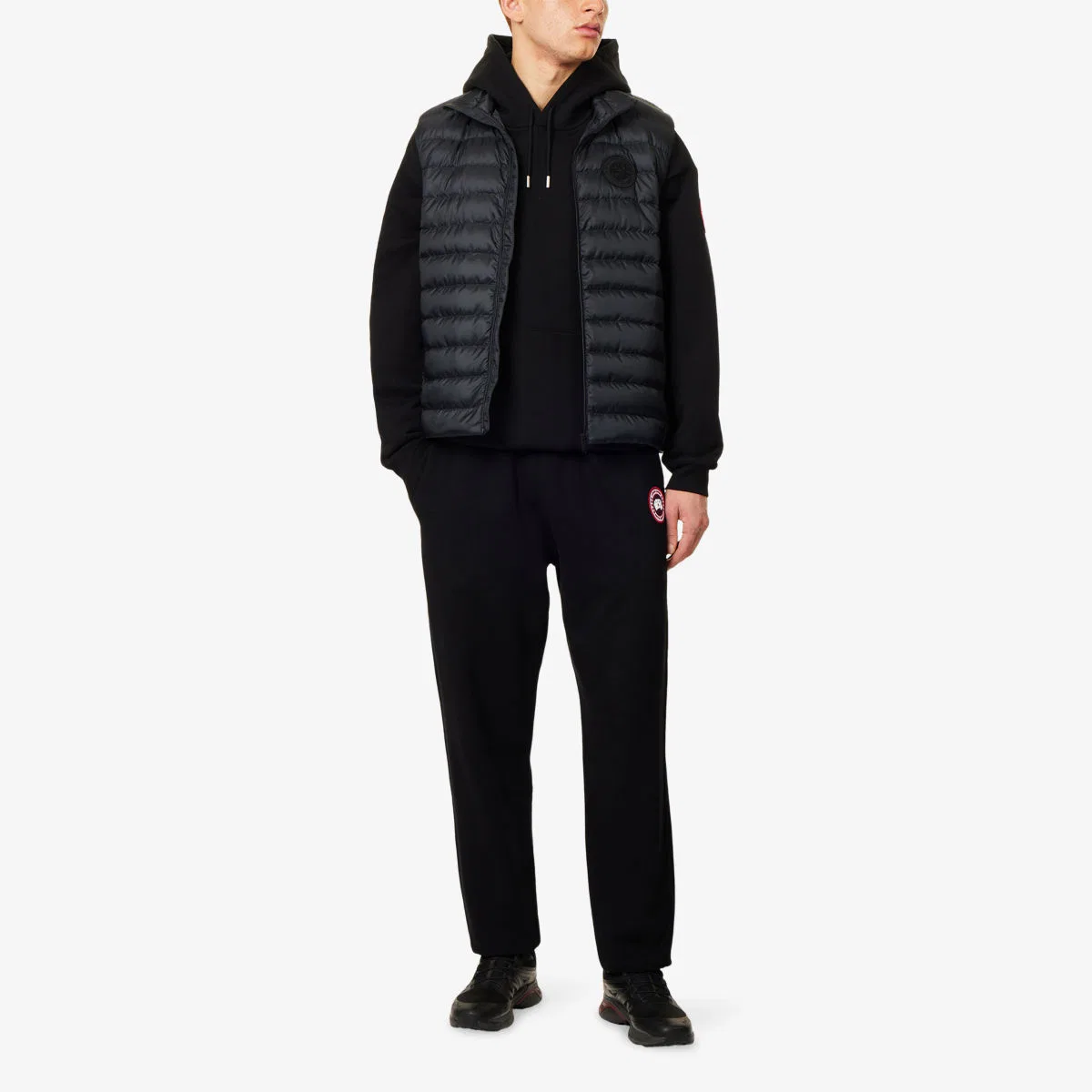 Худи из хлопкового трикотажа с нашивкой бренда Rove Canada Goose, черный — фото 2