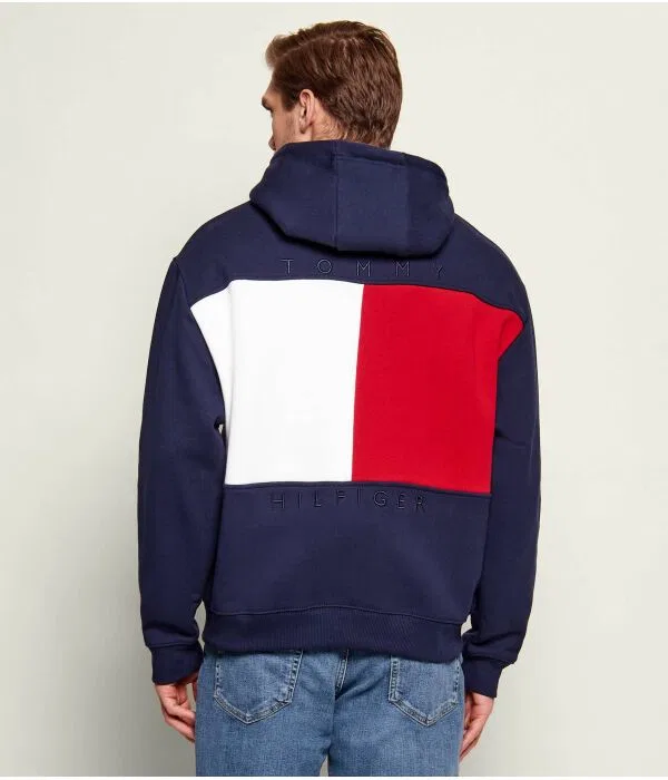 Мужское худи свободного кроя Tommy Hilfiger, Blu Marino — фото 3