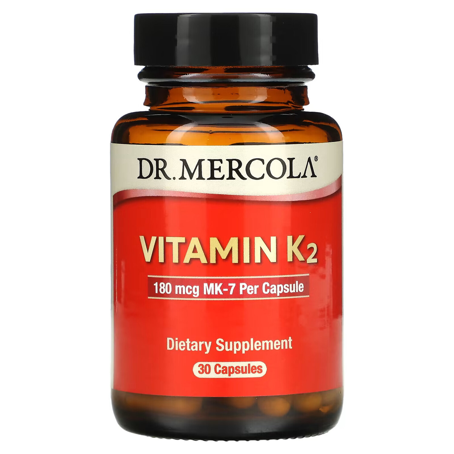 

Dr. Mercola, Витамин K2, 180 мкг, 30 капсул