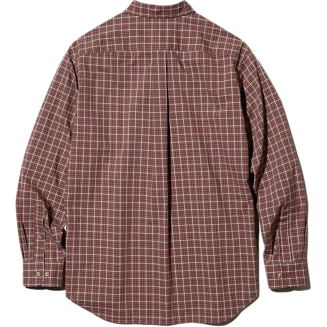 Мужская рубашка свободного кроя Burgundy UNIQLO, Размер 18 — фото 3