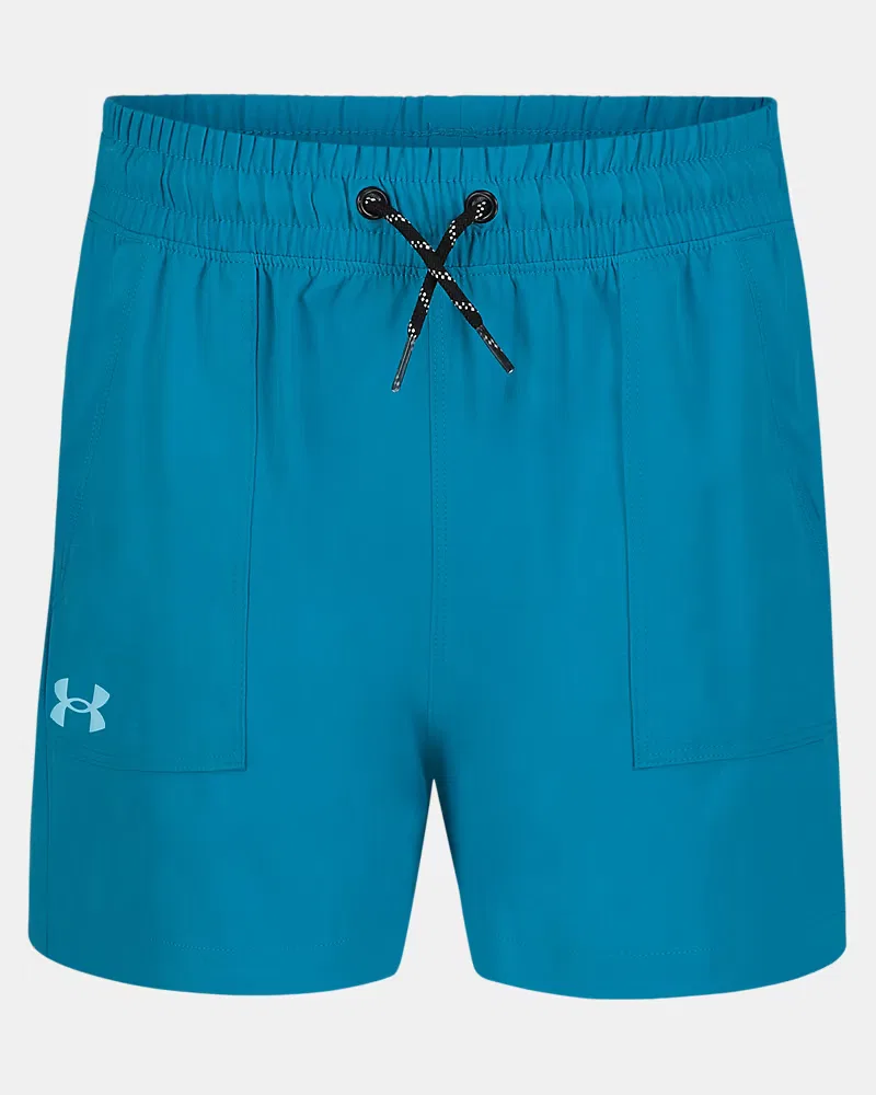 Шорты спортивные детские с защитой UPF 50+ и стрейч-тканью UA UPF 50+ Stretch UnderArmour, Ether Blue/Stream