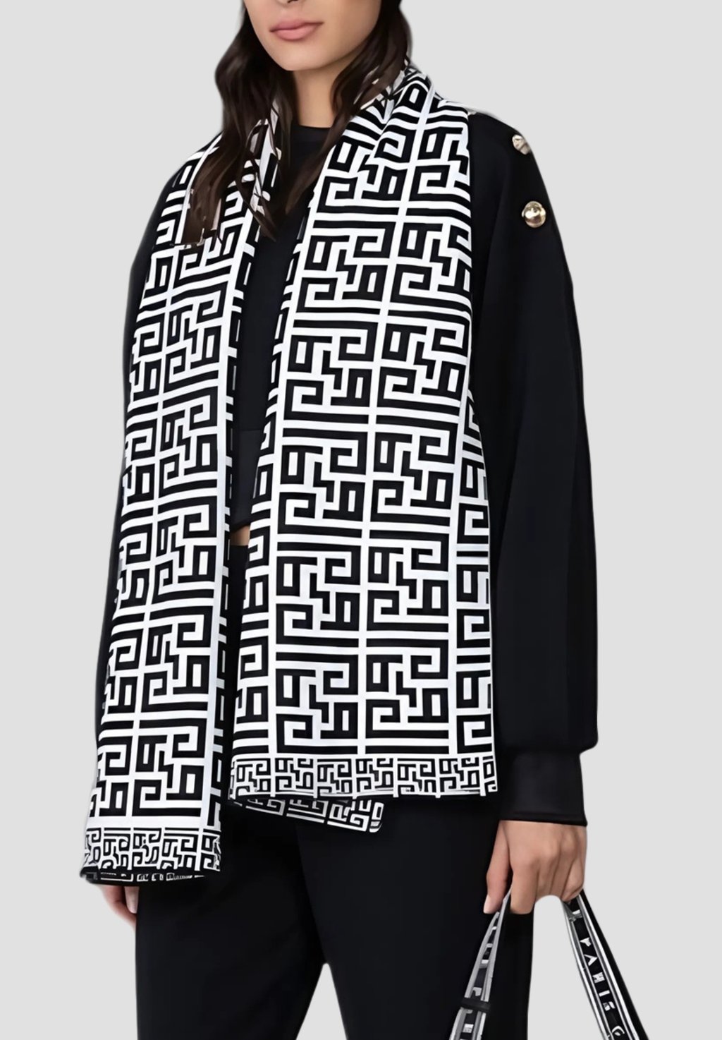 

Шарф JACQUARD FANTASIA MONOGRAM GAeLLE, черный