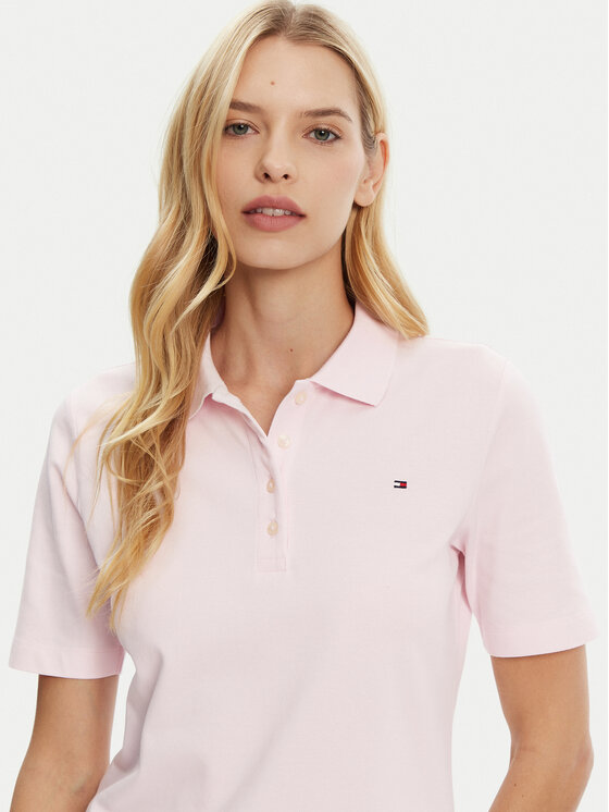 Рубашка поло стандартный крой 1985 WW0WW43224 Tommy Hilfiger, розовый — фото 4