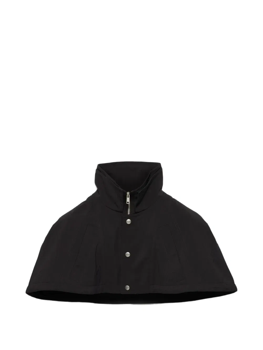 Кейп на молнии Prada, черный