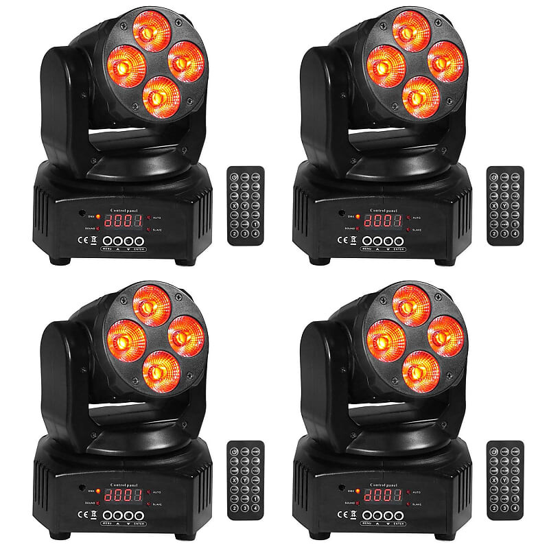 

Лампа Rockville RockOn-7 40w RGBW Moving Head DMX Spot Beam Stage Club Lights + Remote RockOn-7