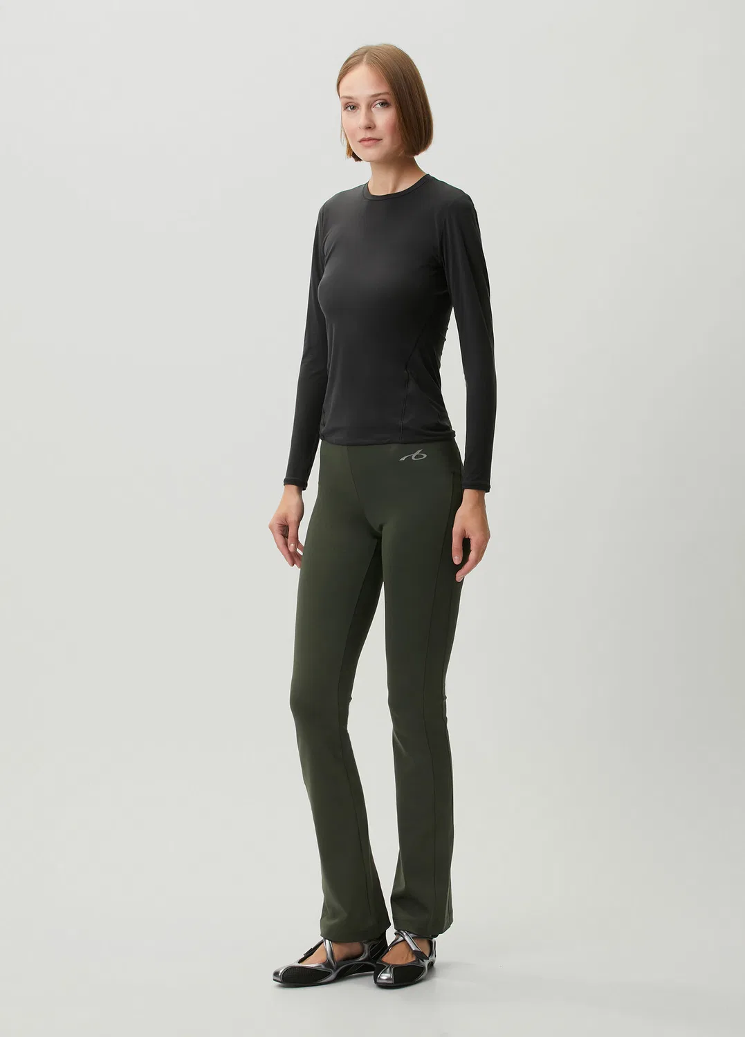 Леггинсы клеш Balenciaga, khaki