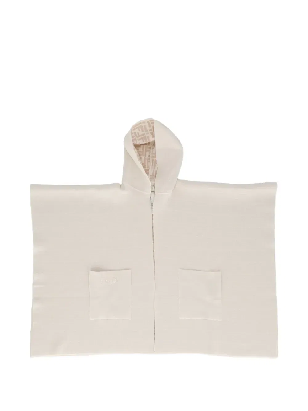 Двусторонний кейп FF Fendi Kids, бежевый