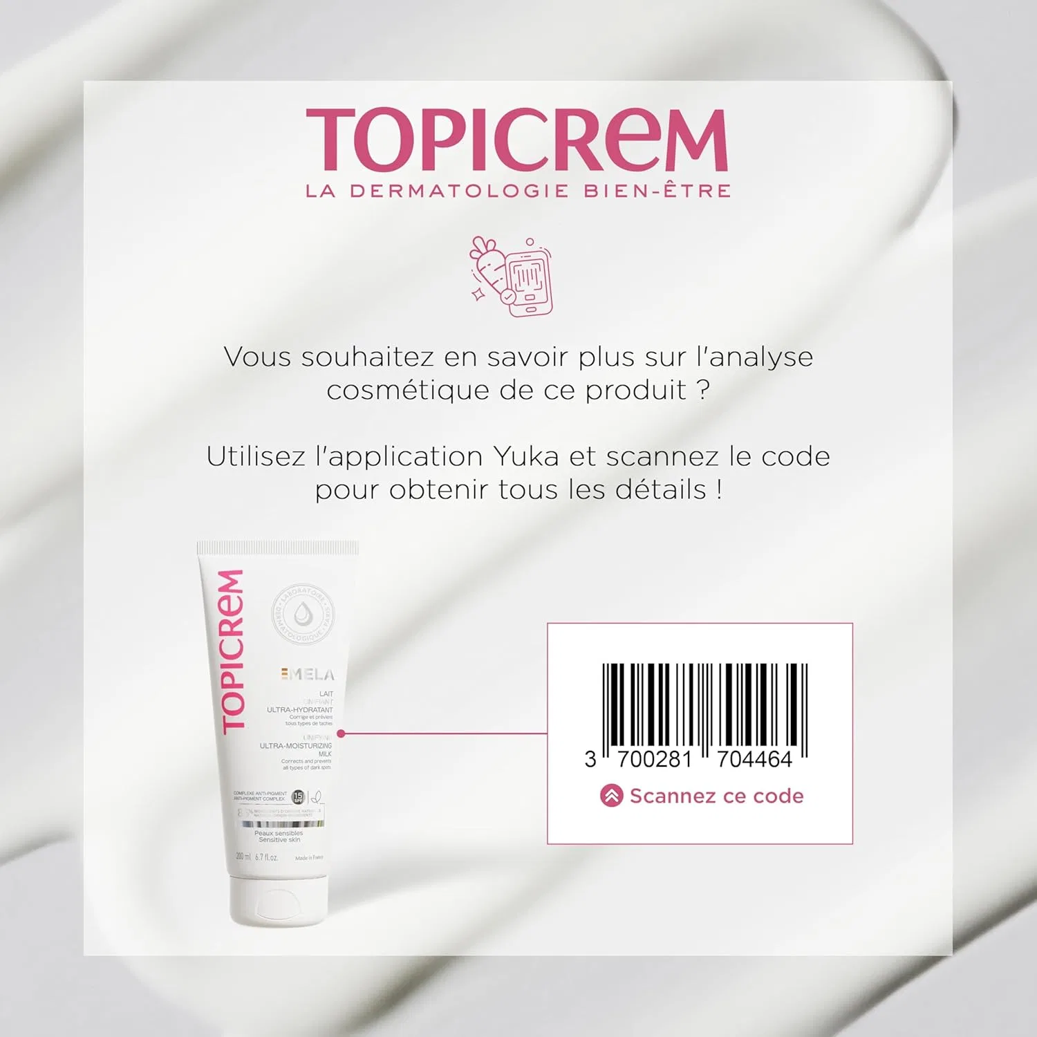 Лосьон для тела увлажняющий Topicrem Mela Lightening Ultra-Moisturising Milk, 200 мл — фото 4