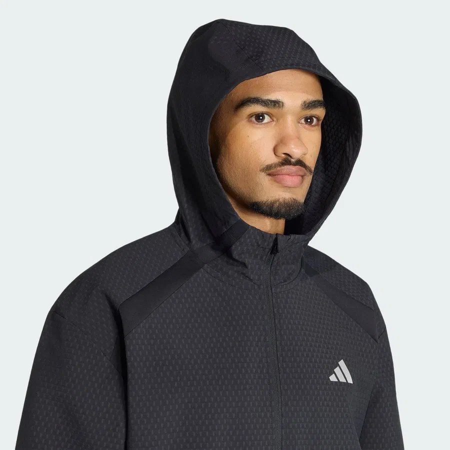 Спортивная куртка с утеплителем Climawarm, модель Tech Apparel KS9289, adidas, Черный — фото 4