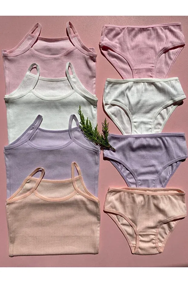 Детский комплект для девочек хлопковый Leyna Butik, Asorti-4