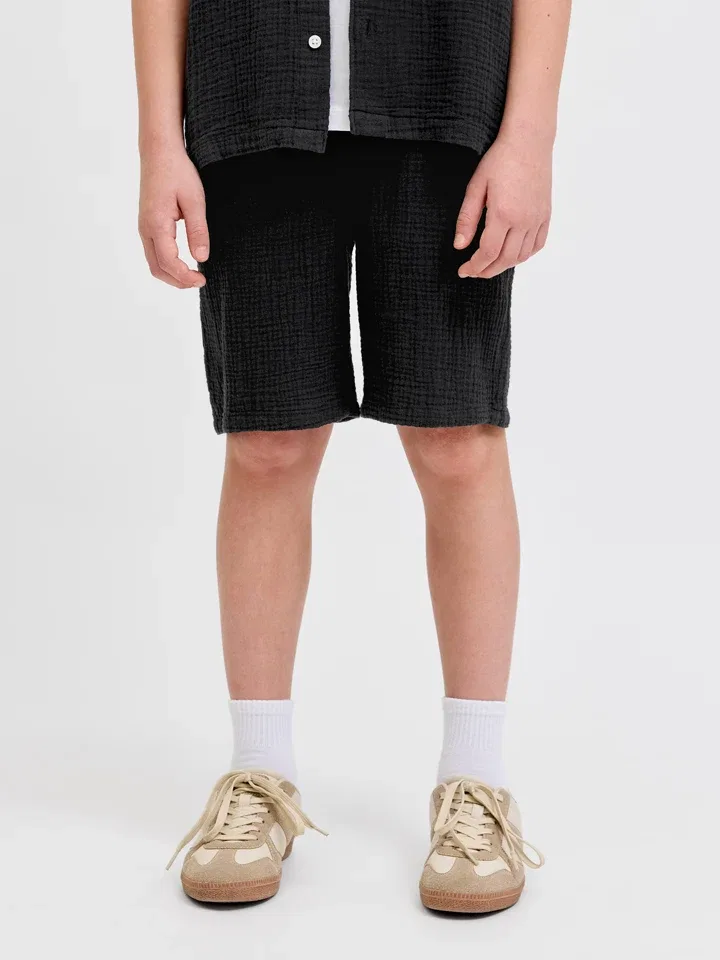 Шорты черный Jaiden Jack & Jones Junior, черный — фото 3
