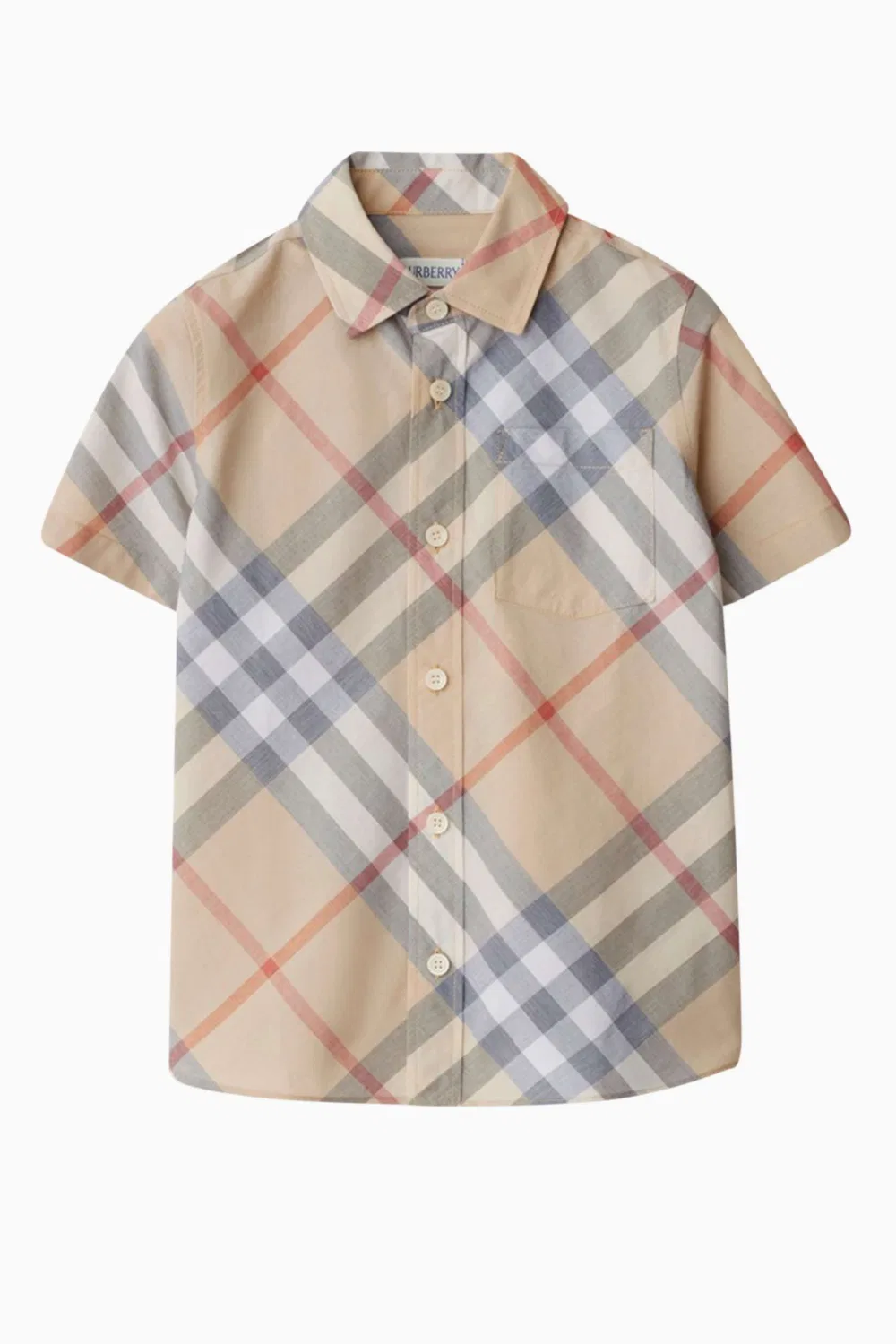 Рубашка с принтом в клетку Owen Burberry