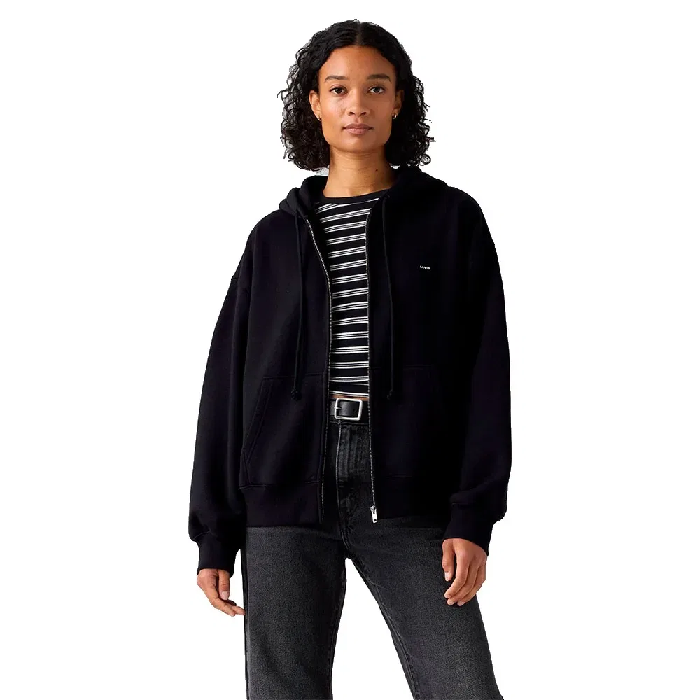Женский свитшот с капюшоном Everyday Full Zip Levi's, Black