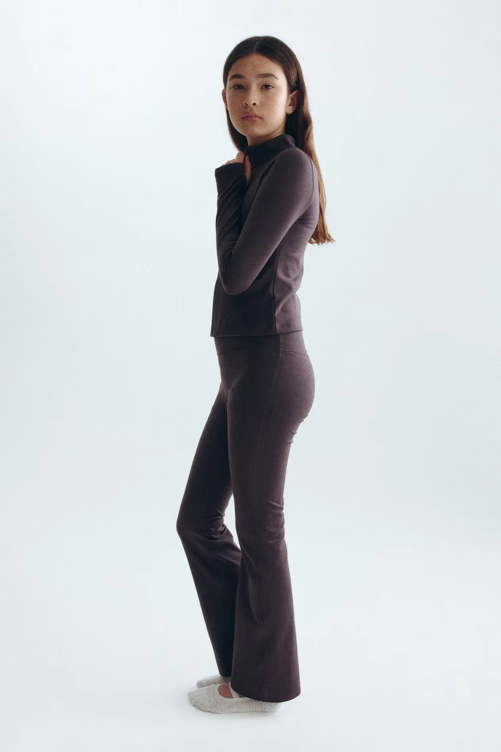 Спортивная куртка с мягкой подкладкой H&M, Aubergine — фото 4