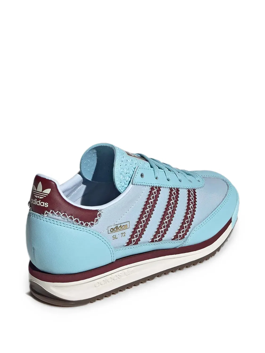 Кроссовки SL 72 с вышивкой Adidas Kids, синий — фото 3