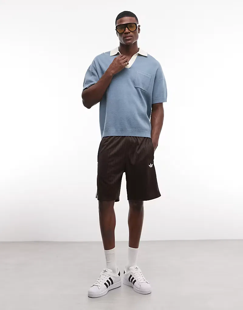 Шорты Adidas Originals Firebird кофейно-коричневый