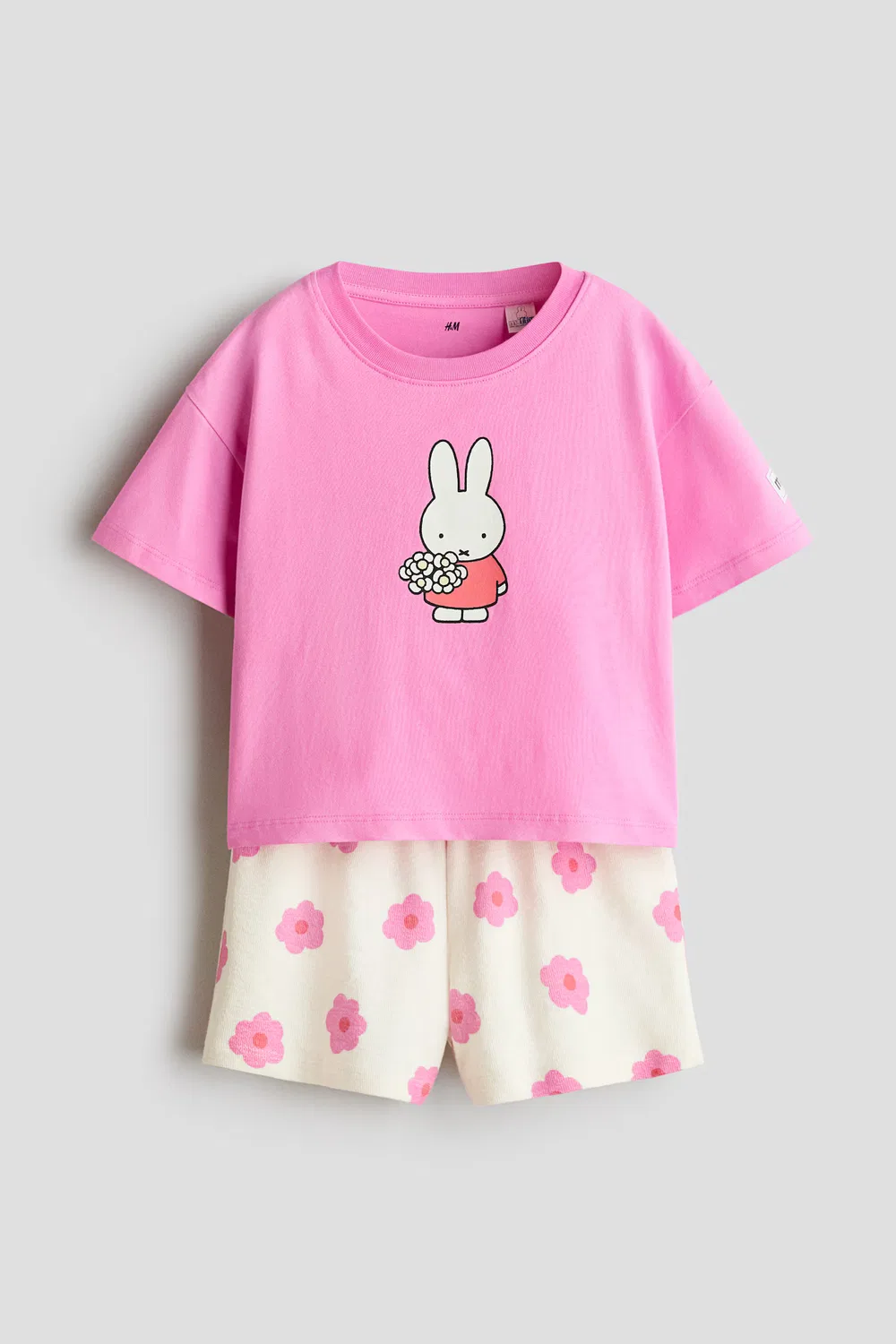 Хлопковый комплект из 2 предметов с принтом H&M, Rosa/Miffy