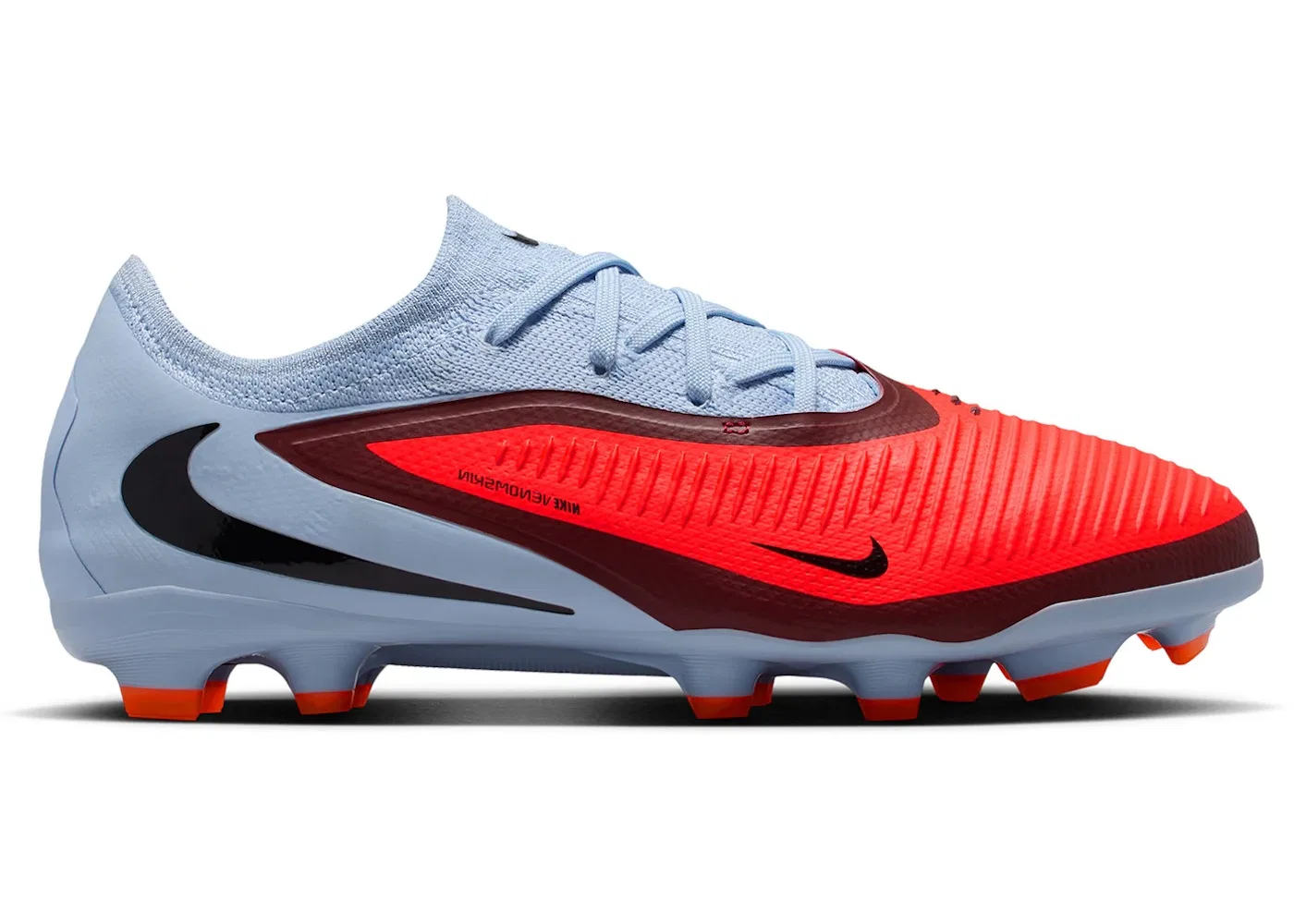 Детские бутсы с низким профилем Nike Phantom 6 Low Pro MG, Royal Tint/Black/Bright Crimson