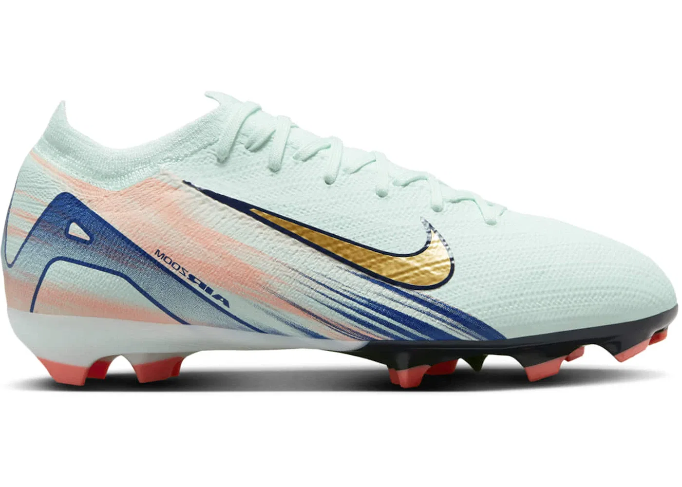 Детские бутсы Nike Jr. Vapor 16 Pro Mercurial Dream Speed, Barely Green / Crimson Pulse / Metallic Gold Coin