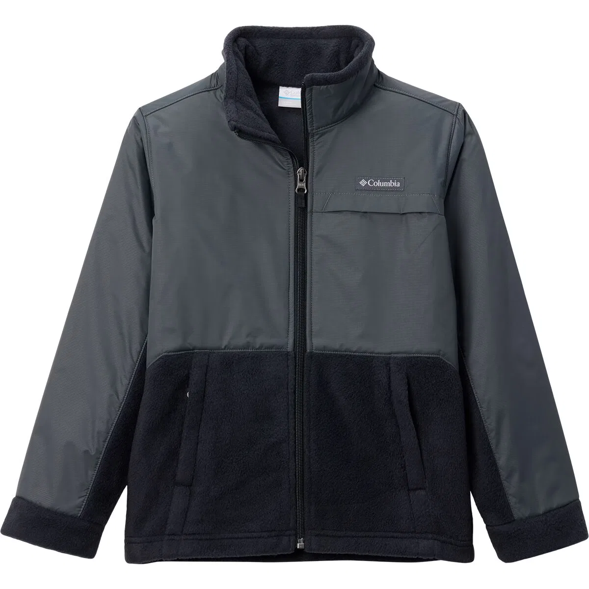 Детская куртка-флис для мальчиков с нейлоновой накладкой Steens Mt Ii Overlay Columbia, Black Grill