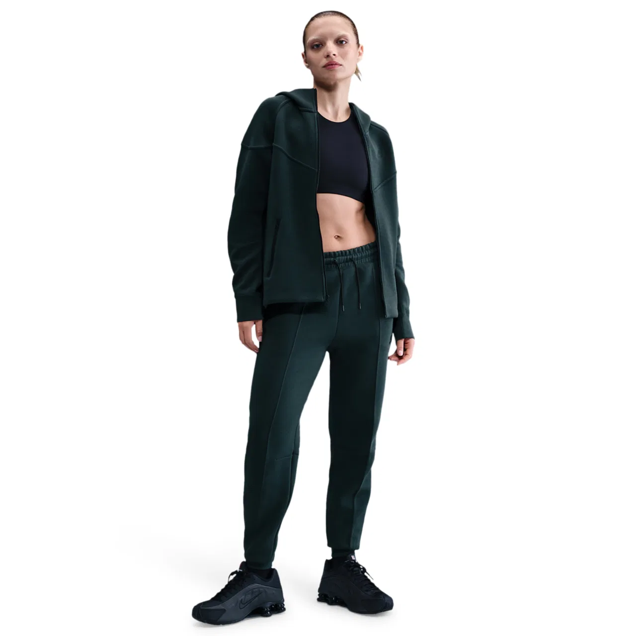 Женские джоггеры NSW Tech Fleece Nike, цвет Seaweed/Black — фото 3